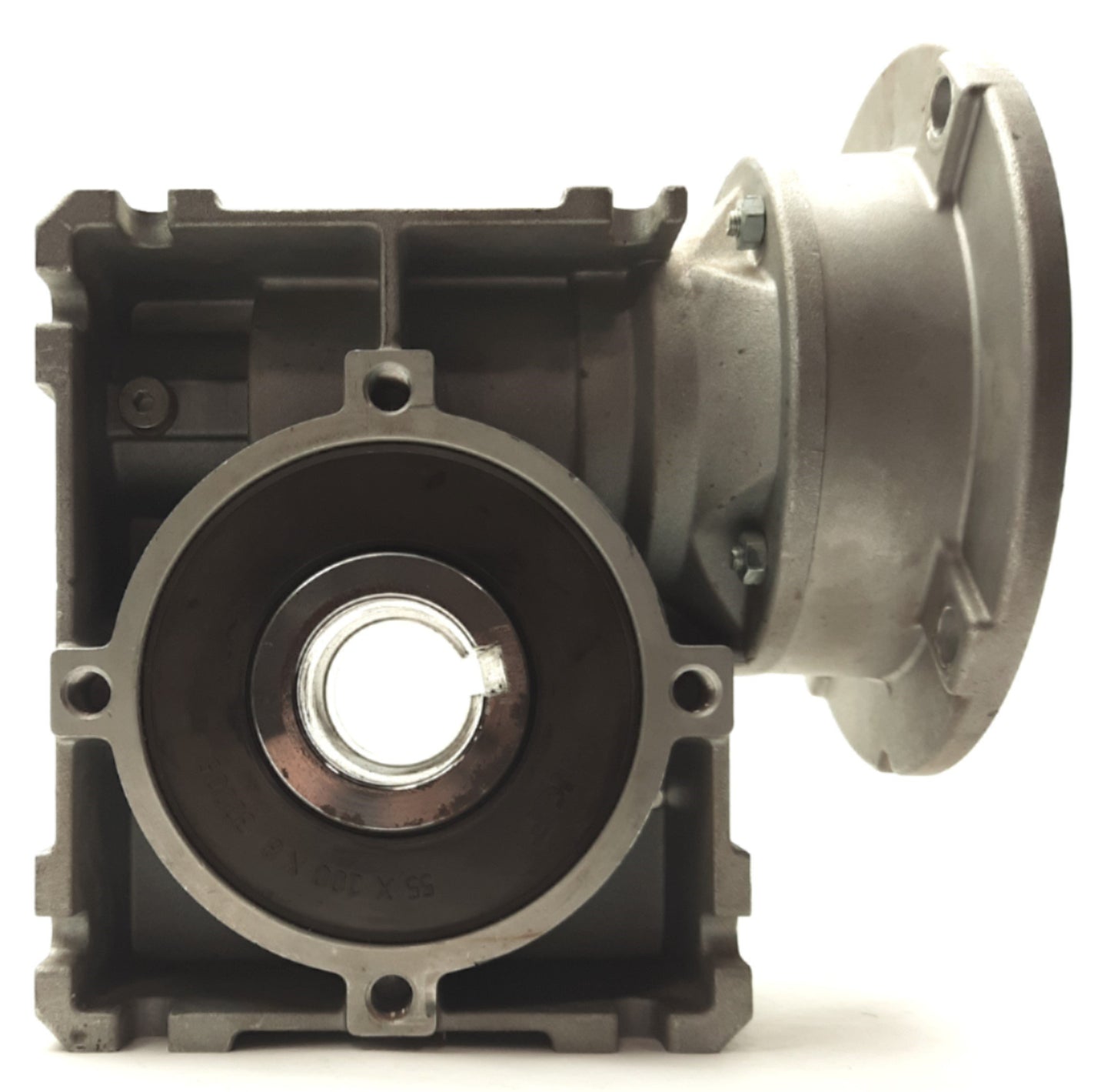 Used NORD SK 1SI63 Right Angle Gearhead, 30:1, 1416lb-in, 5/8" to 1 7/16" Shaft, 56C
