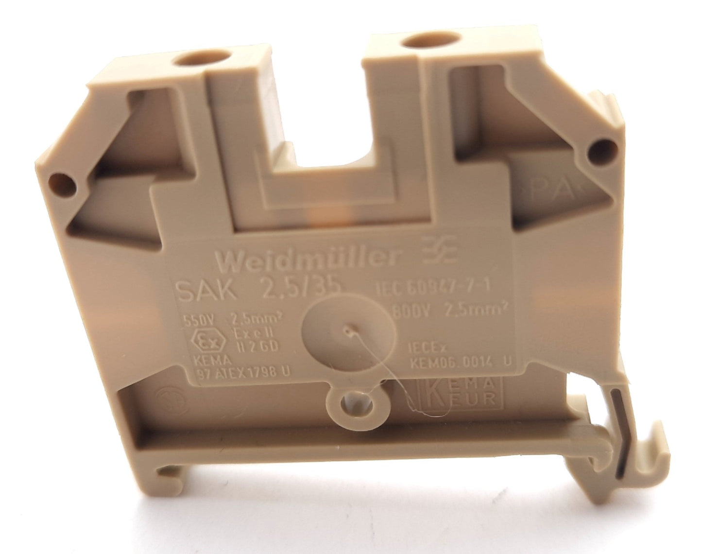 New – Open box Lot of 40 Weidmuller 0380460000 Feed Through Terminal Block 600V, 20A, 12-22AWG