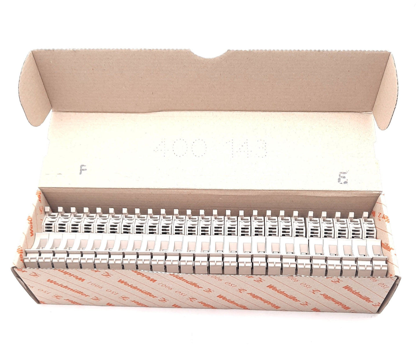 New Lot of 25 Weidmuller 1014300000 Fuse Terminal 60-150VDC/VAC, 16A, 20-8AWG