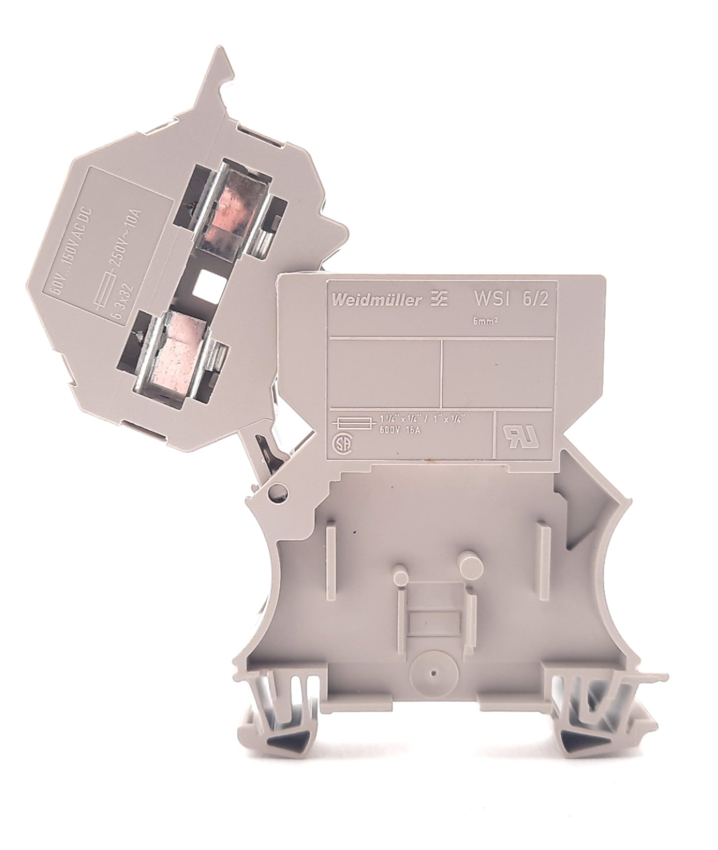 New Lot of 25 Weidmuller 1014300000 Fuse Terminal 60-150VDC/VAC, 16A, 20-8AWG