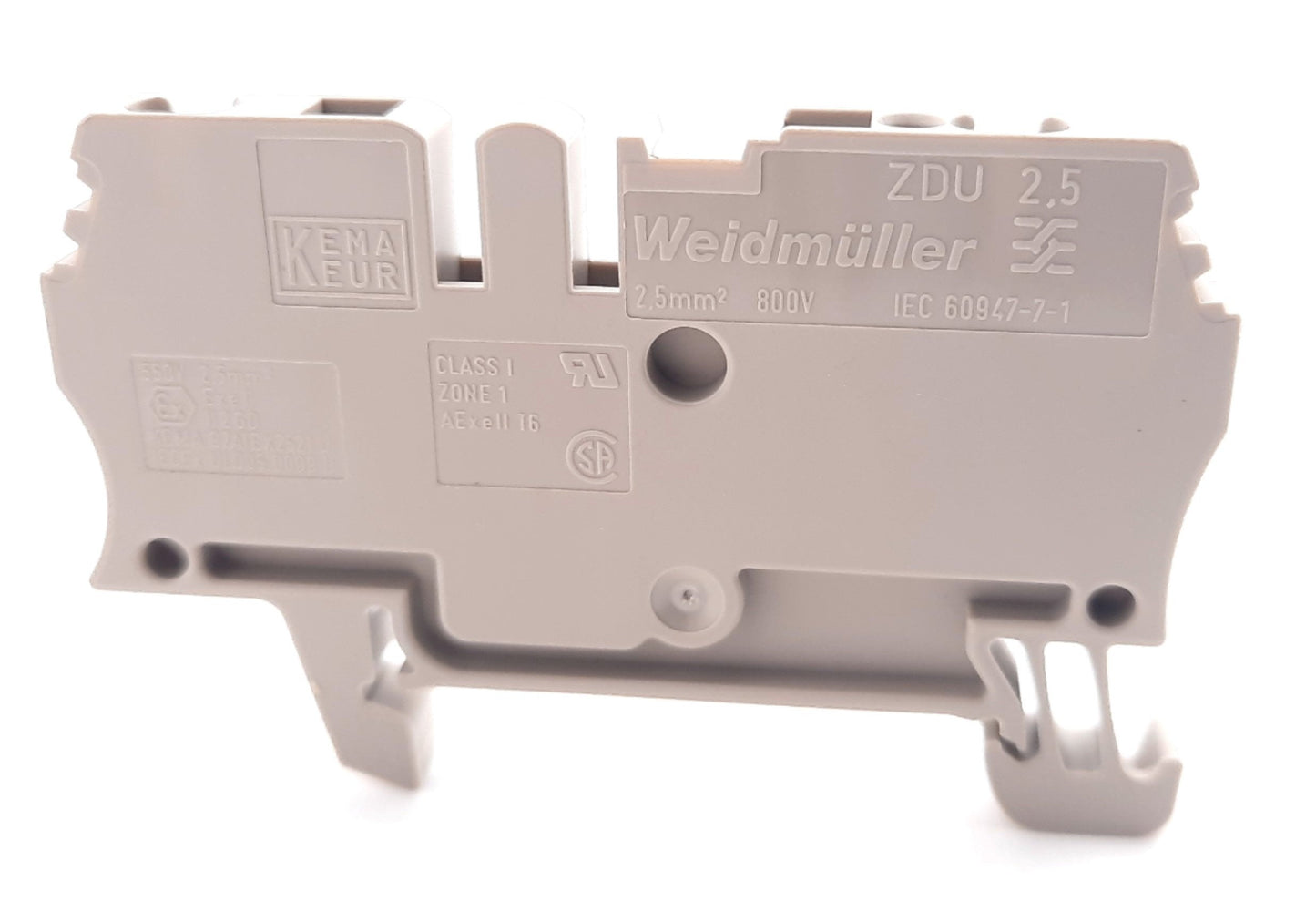 New Lot of 100 Weidmuller 1608510000 Terminal Block Two Position 600V, 27A, 26-12AWG