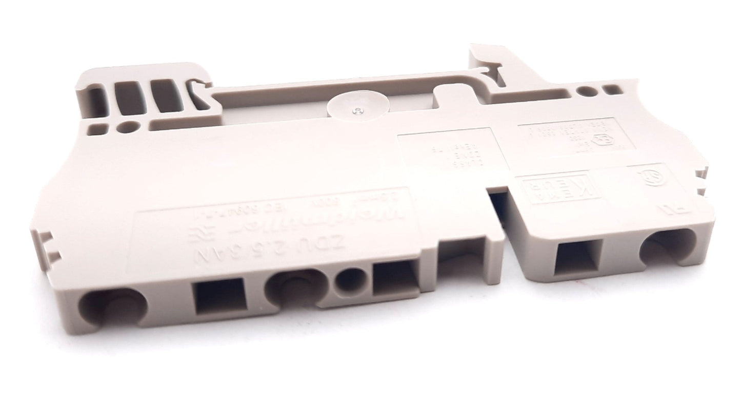 New Lot of 100 Weidmuller 1608540000 3 Position Terminal Block 600V, 27A, 26-12AWG