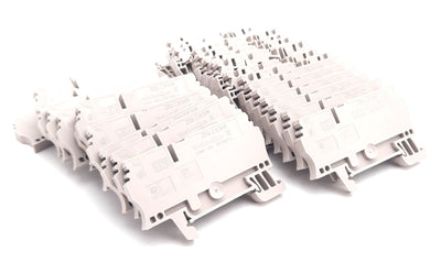 New – Open box Lot of 30 Weidmuller 1608540000 3 Position Terminal Block 600V, 27A, 26-12AWG