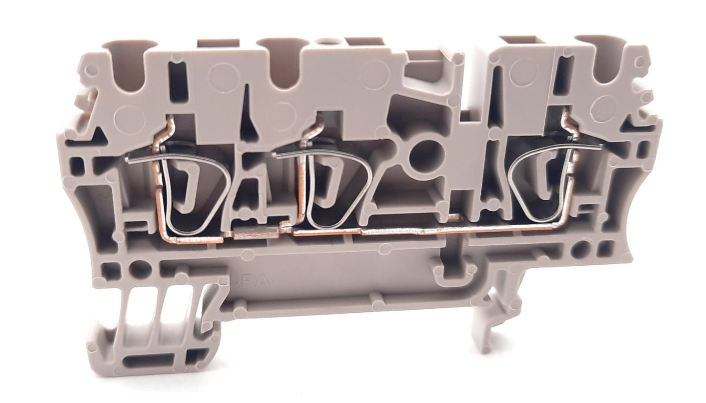 New – Open box Lot of 30 Weidmuller 1608540000 3 Position Terminal Block 600V, 27A, 26-12AWG