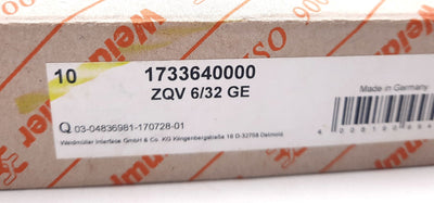 New Lot of 9 Weidmuller 1733640000 Plug In Bridges / Jumpers 32 Position 8.10mm