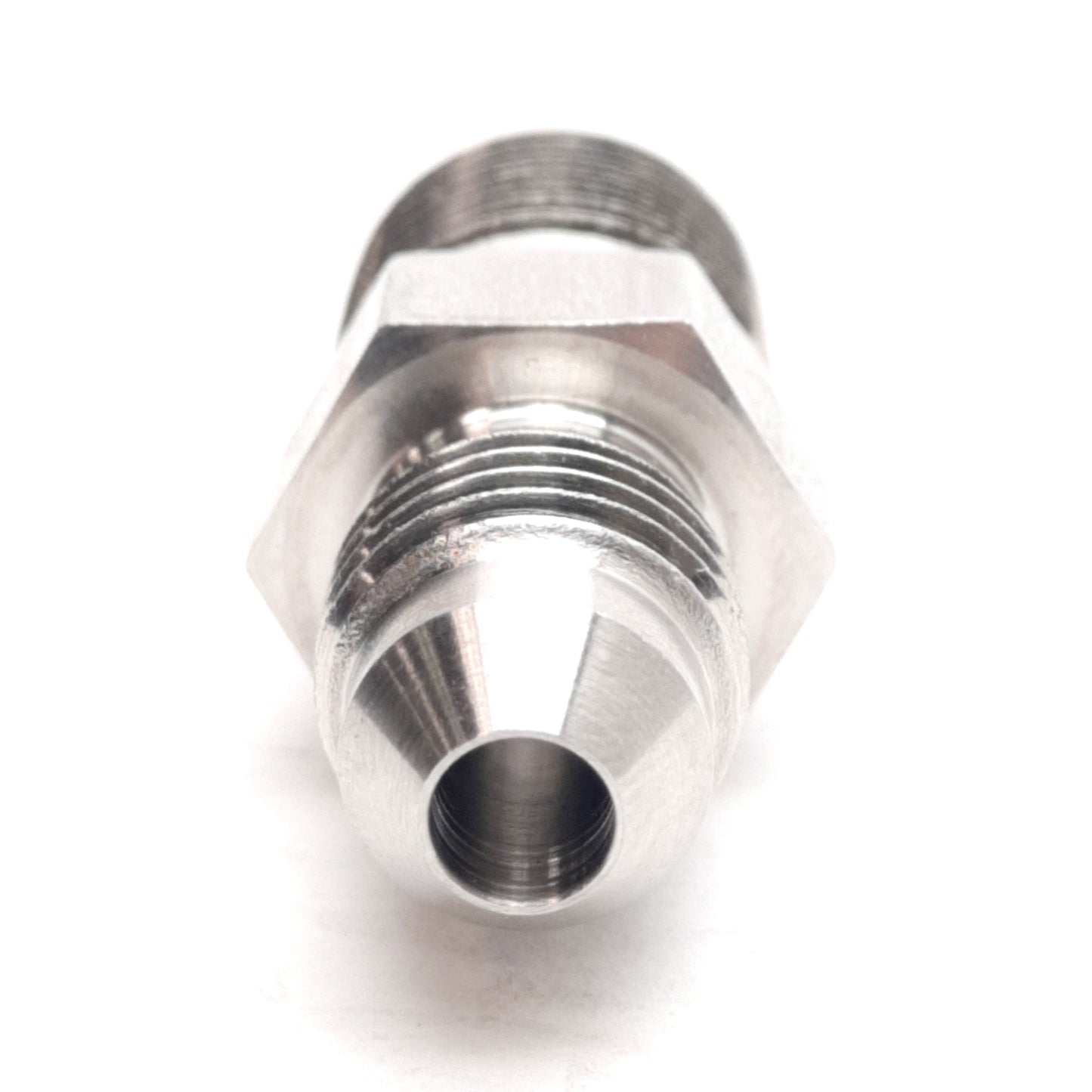 New – Open box Lot of 9 Stainless Steel Pipe Fitting, 1/4in JIC to 1/4in NPT Male Thread