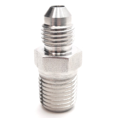 New – Open box Lot of 9 Stainless Steel Pipe Fitting, 1/4in JIC to 1/4in NPT Male Thread