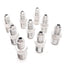 New – Open box Lot of 9 Stainless Steel Pipe Fitting, 1/4in JIC to 1/4in NPT Male Thread