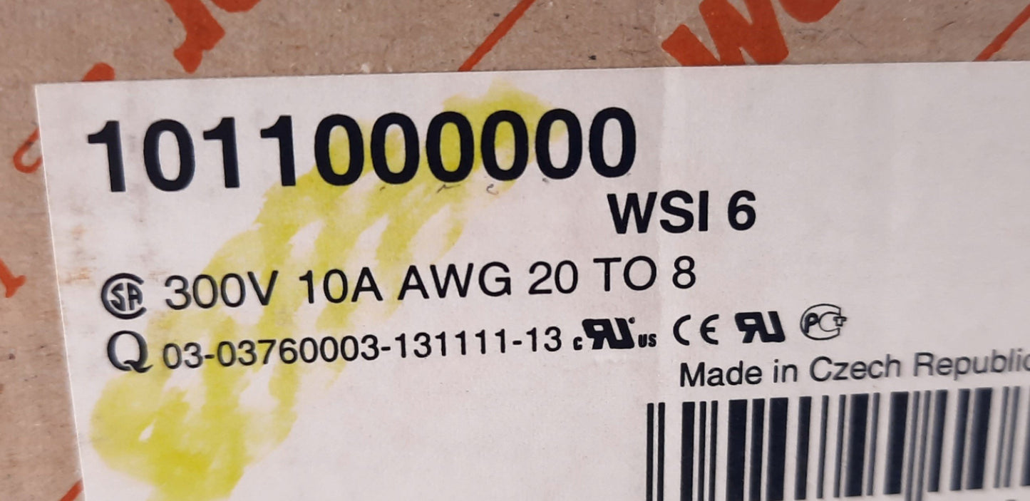 New Lot of 36 Weidmuller 1011000000 Fuse Terminal Block 300V, 10A, 20-8AWG