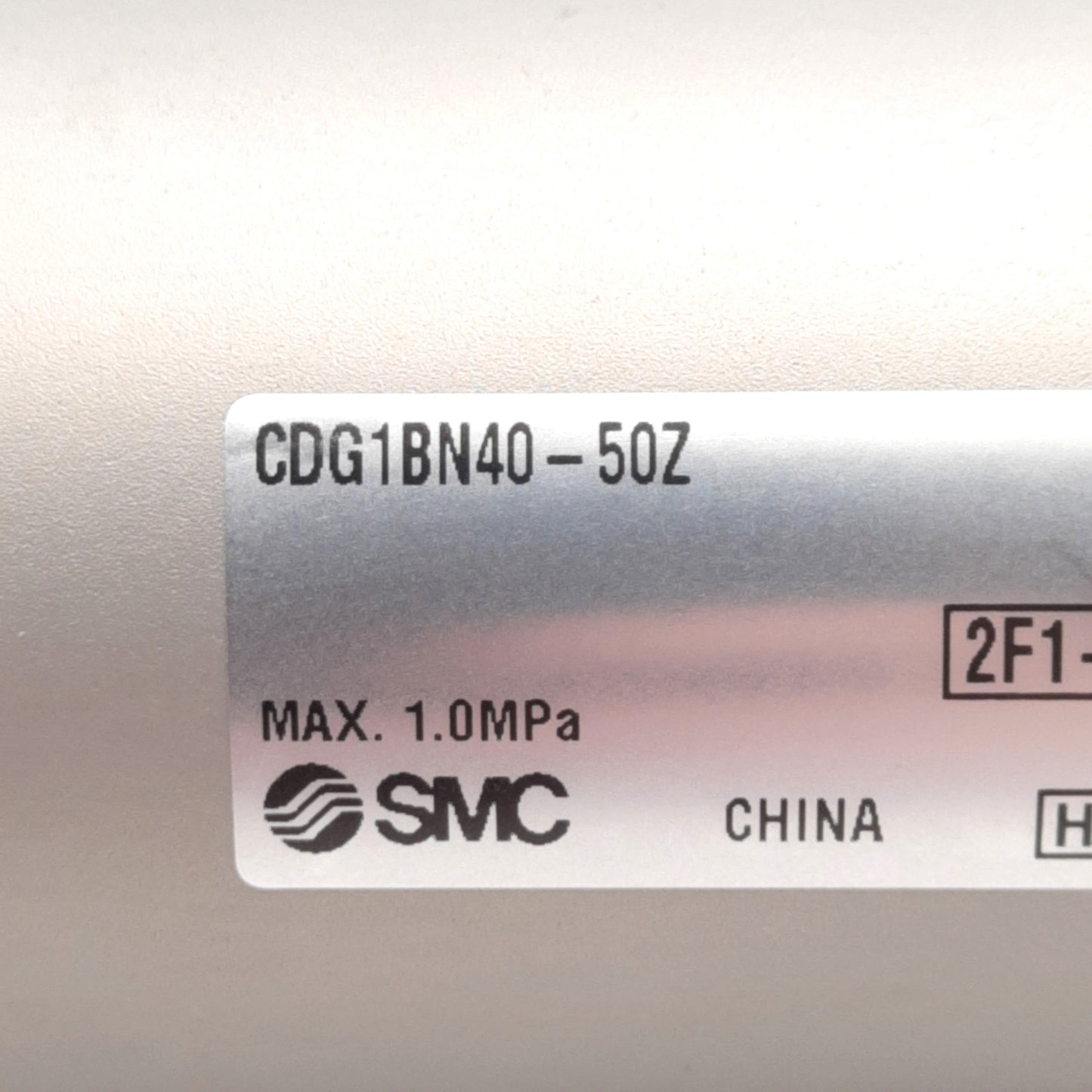 New - Open Box SMC CDG1BN40-50Z Pneumatic Cylinder ø40mm Bore, 50mm Stroke, Rc1/8 Ports, 1.0MPa
