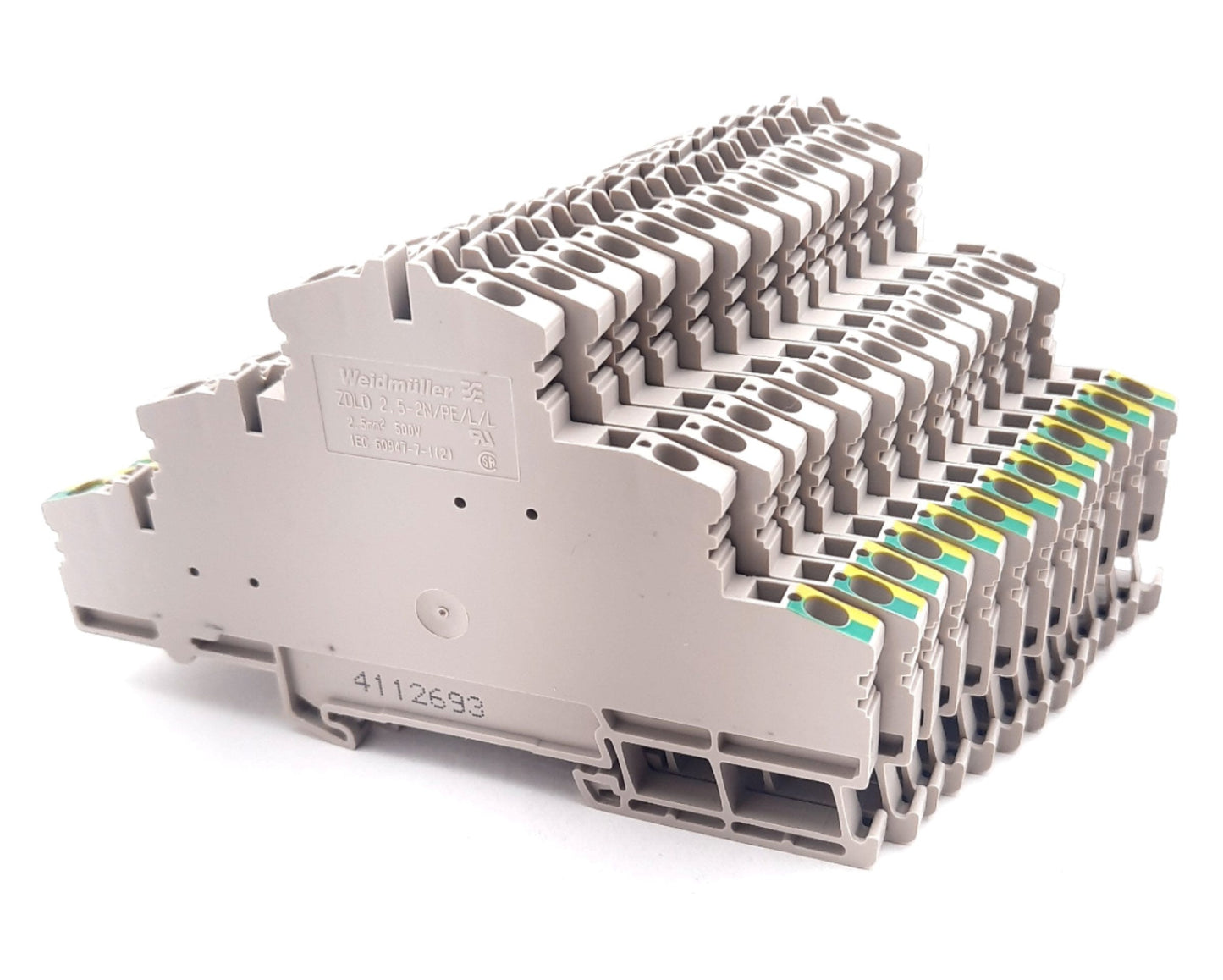 New – Open box Lot of 13 Weidmuller 1131750000 Terminal Block 6 Position 300V, 10A, 26-12AWG