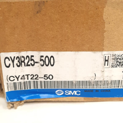 New SMC CY3R25-500 Magnetically Coupled Rodless Cylinder, ø25mm Bore, 500mm Stroke