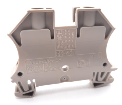 New – Open box Lot of 25 Weidmuller 1020200000 Feed Through Terminal Block 600V, 50A, 22-8AWG