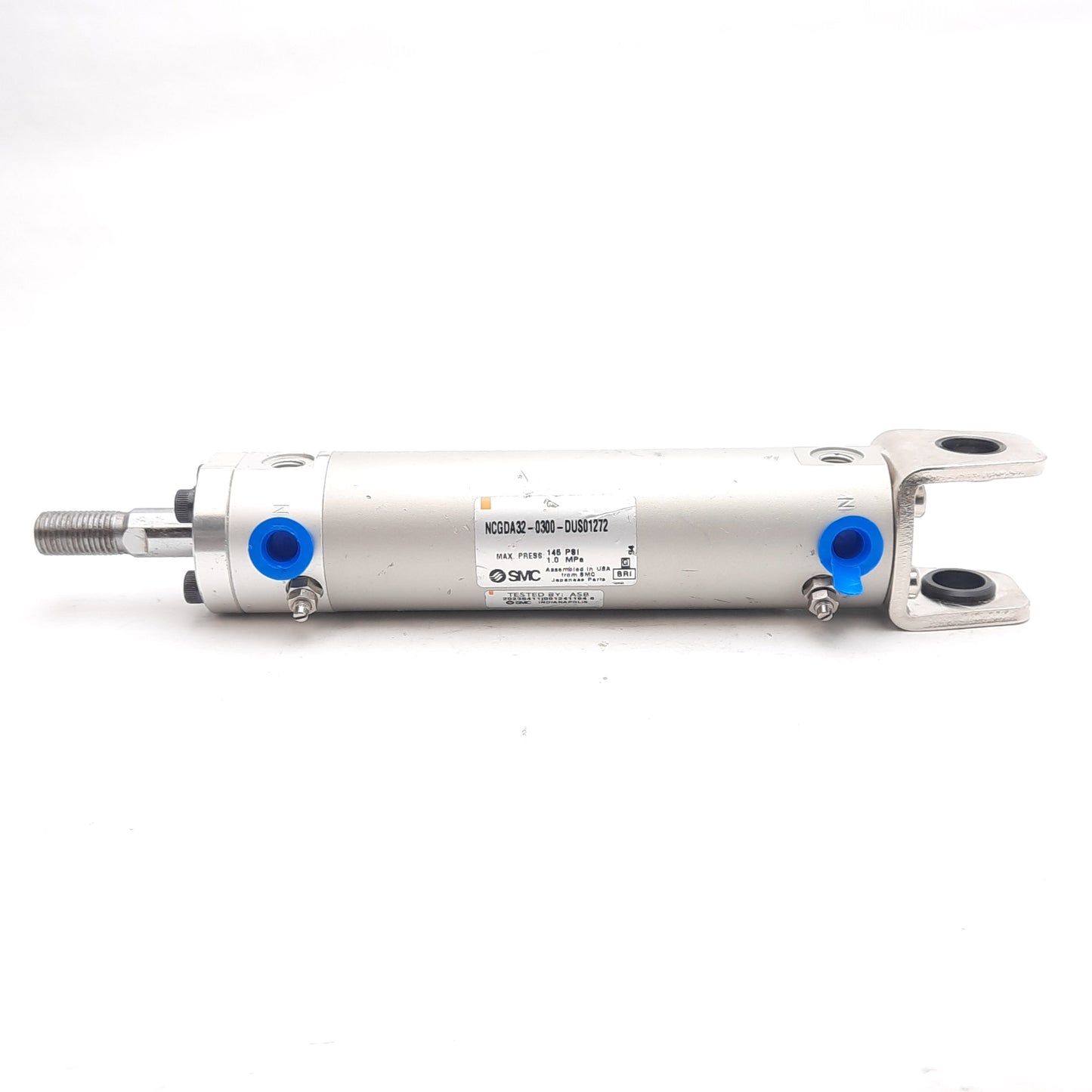 Used SMC NCGDA32-0300-DUS01272 Precision Cylinder ø1.25in Bore, 3in Stroke, 145psi