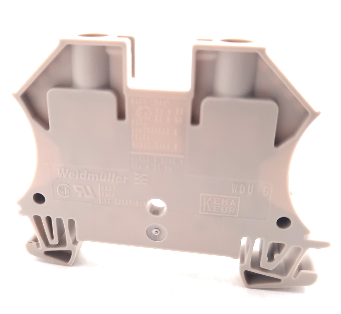 New Lot of 100 Weidmuller 1020200000 Feed Through Terminal Block 600V, 50A, 22-8AWG