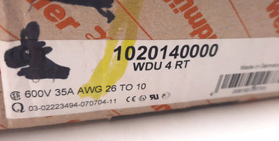 New Lot of 85 Weidmuller 102014000 Feed Through Terminal Block 600V, 35A, 26-10AWG