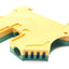 New Lot of 15 Weidmuller 1010200000 Grounding / Earthing Terminal Block 22-8AWG