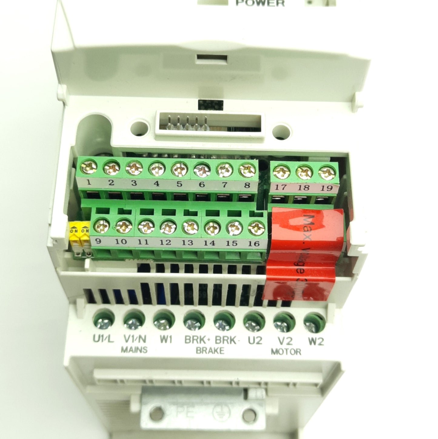 Used ABB ACS350-03U-04A1-4 Variable Freq AC Drive 380-480VAC 3-Ph, 3 Outputs/2 Inputs