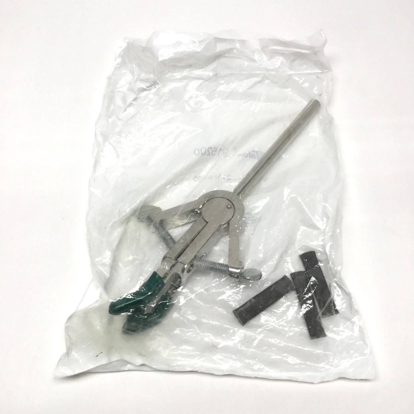 New VWR Talon 21572-800 Lab Extension Clamp 3-Prong, Dual Adjustment, Rubber Coated