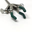 Used VWR Talon 21572-802 Lab Extension Clamp 3-Prong, Dual Adjustment, Rubber Coated