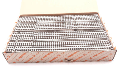 New Lot of 100 Weidmuller 1608570000 Feed Through Terminal Block 600V, 27A, 26-12AWG