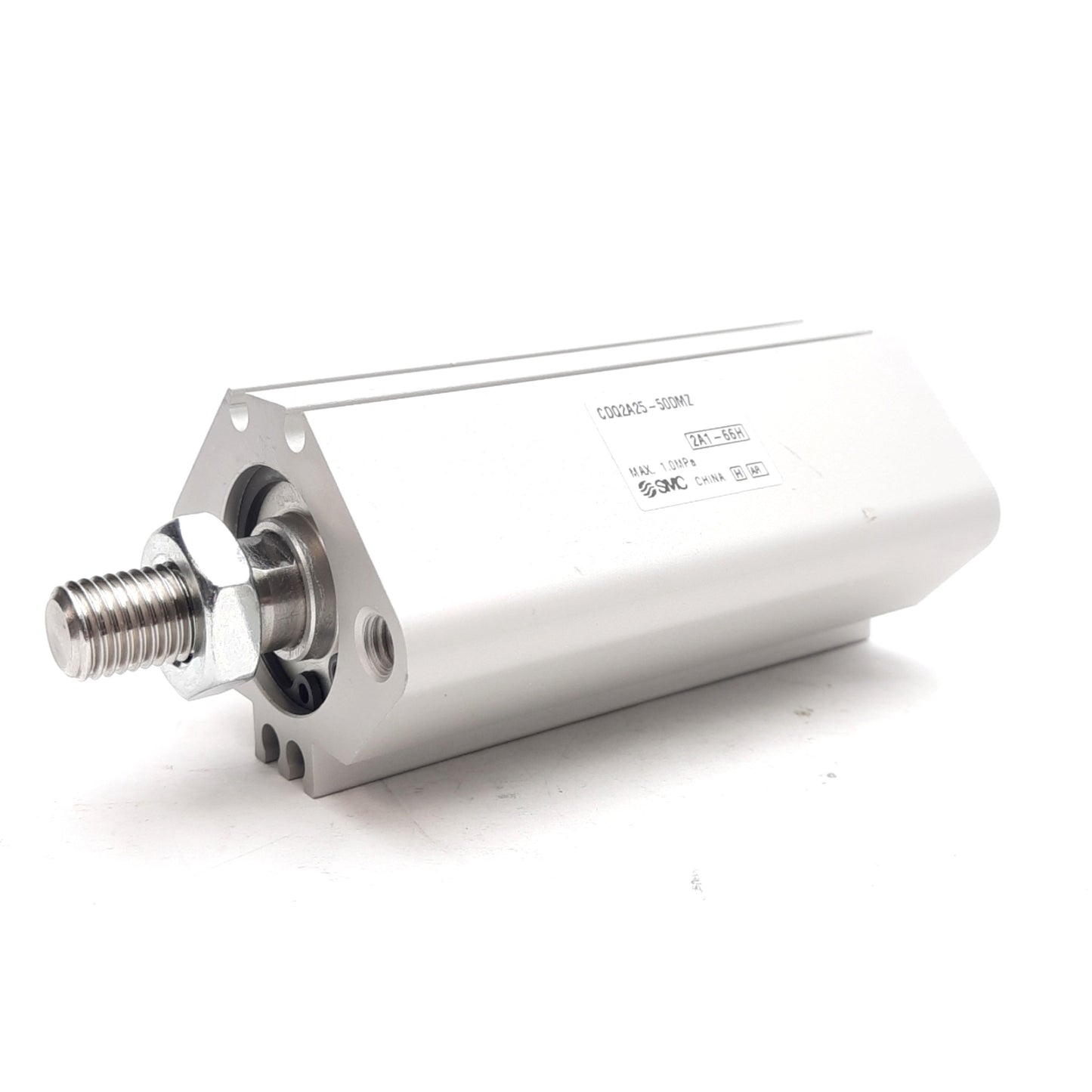 New – Open box SMC CDQ2A25-50DMZ Compact Cylinder ø25mm Bore, 50mm Stroke, 1.0MPa, M5x0.8 Ports