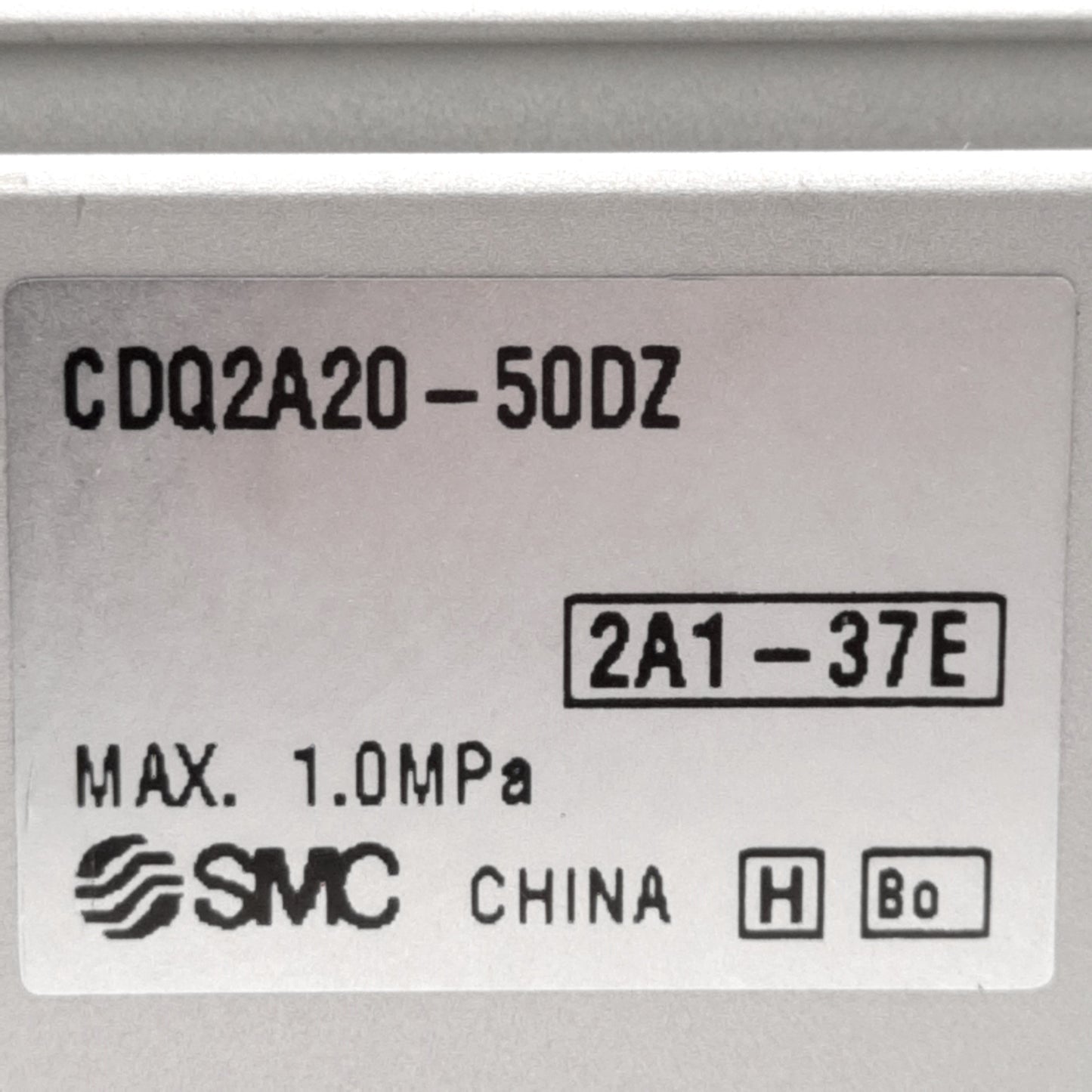 New – Open box SMC CDQ2A20-50DZ Compact Cylinder ø20mm Bore, 50mm Stroke, 1.0MPa, M5x0.8 Ports