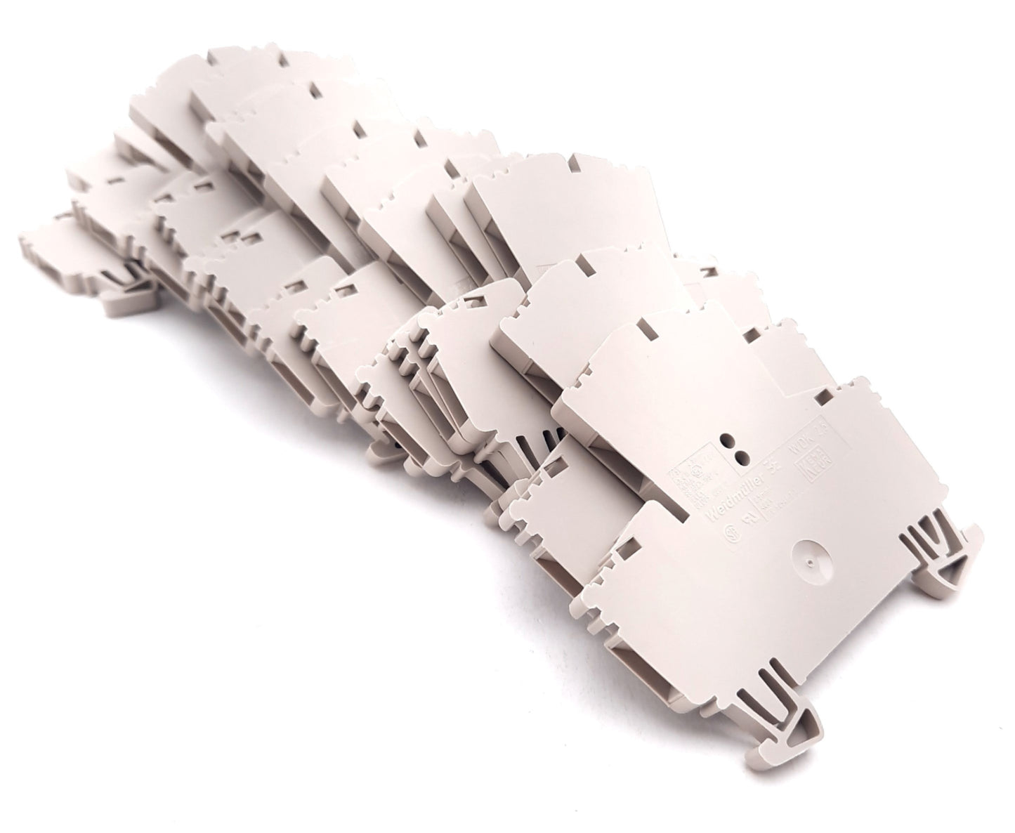 New Lot of 13 Weidmuller 1021500000 Feed Through Terminal Block 300V, 20A, 30-12AWG