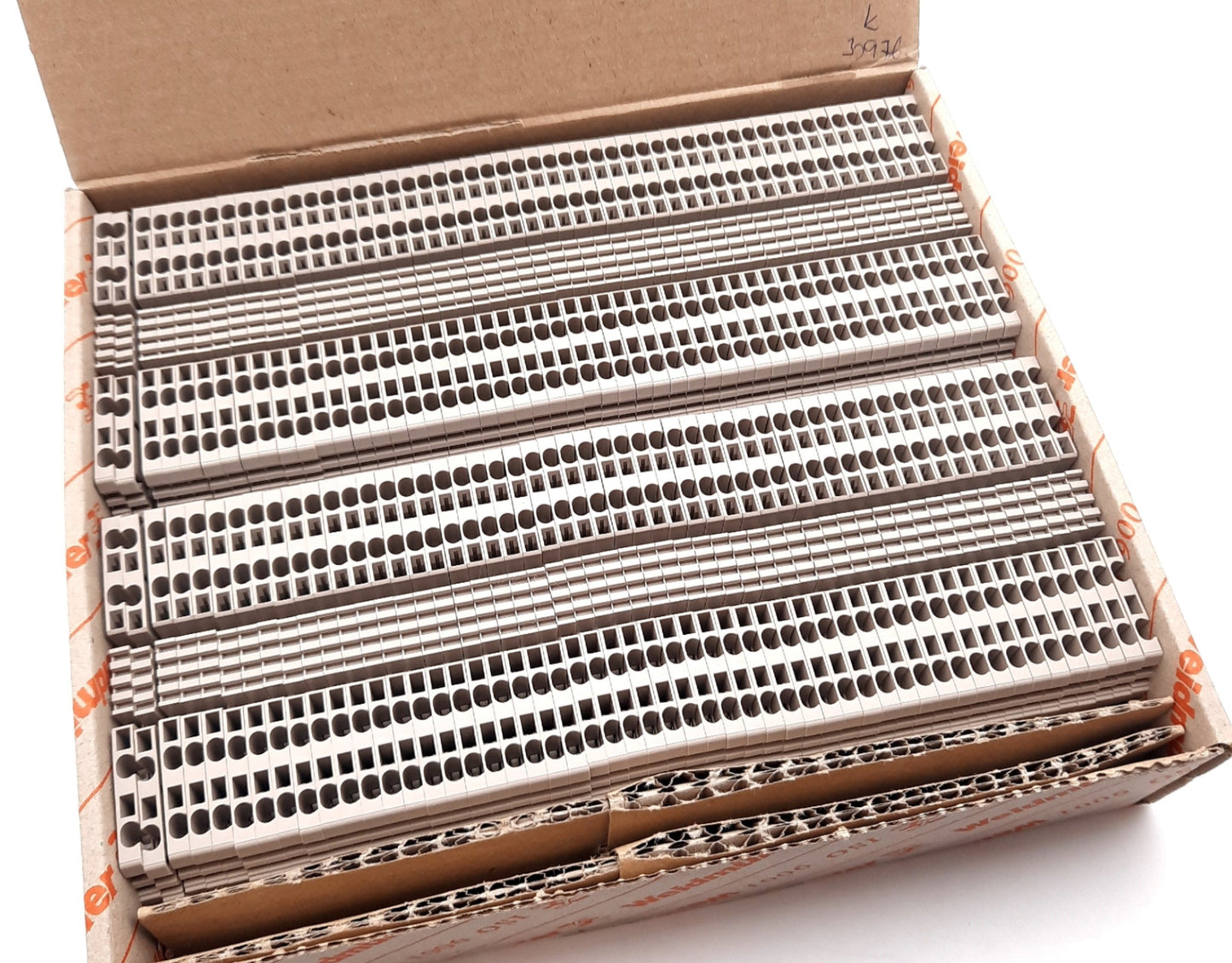 New Lot of 100 Weidmuller 1775580000 Feed Through Terminal Block 500V, 17A, 16-28AWG