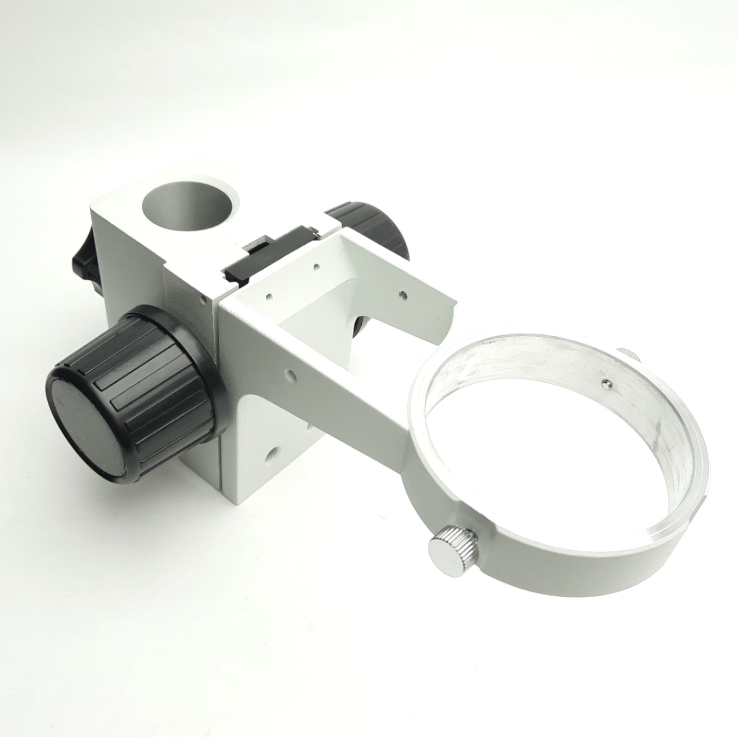Used Opti-Vision SP-41102 Microscope Focus Mount For Ø76mm Objective, 32mm Post