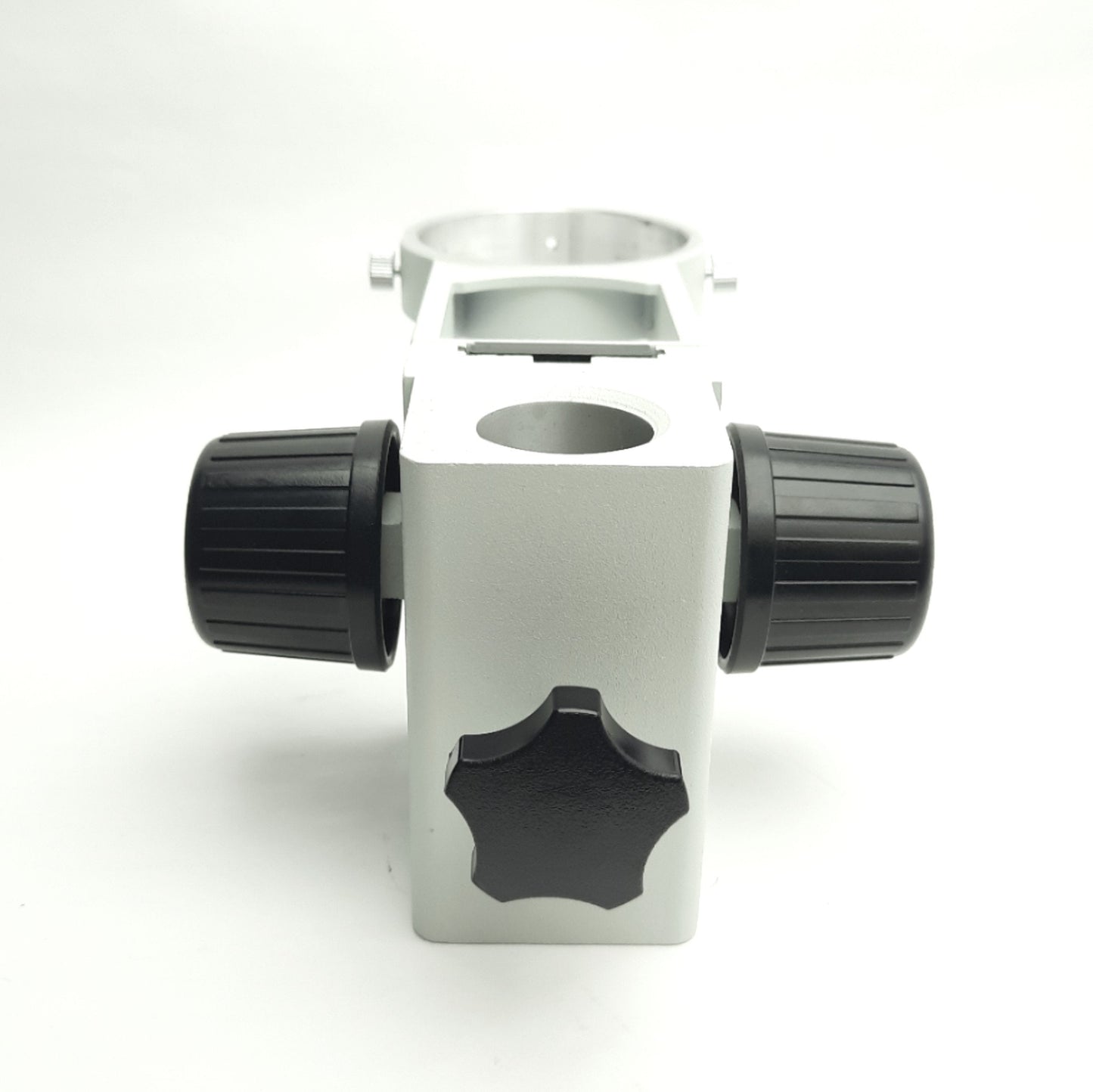 Used Opti-Vision SP-41102 Microscope Focus Mount For Ø76mm Objective, 32mm Post