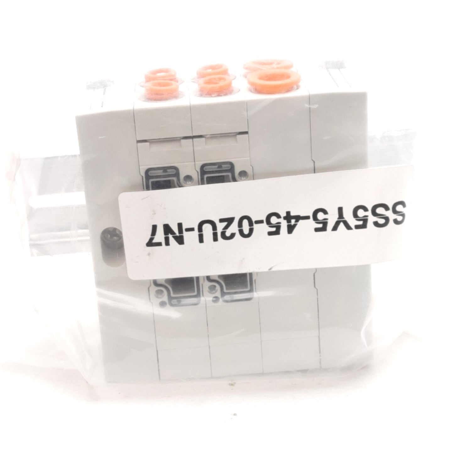 New SMC SS5Y5-45-02U-N7 Pneumatic Manifold, 2-Station, ø1/4in & ø3/8in One-Touch