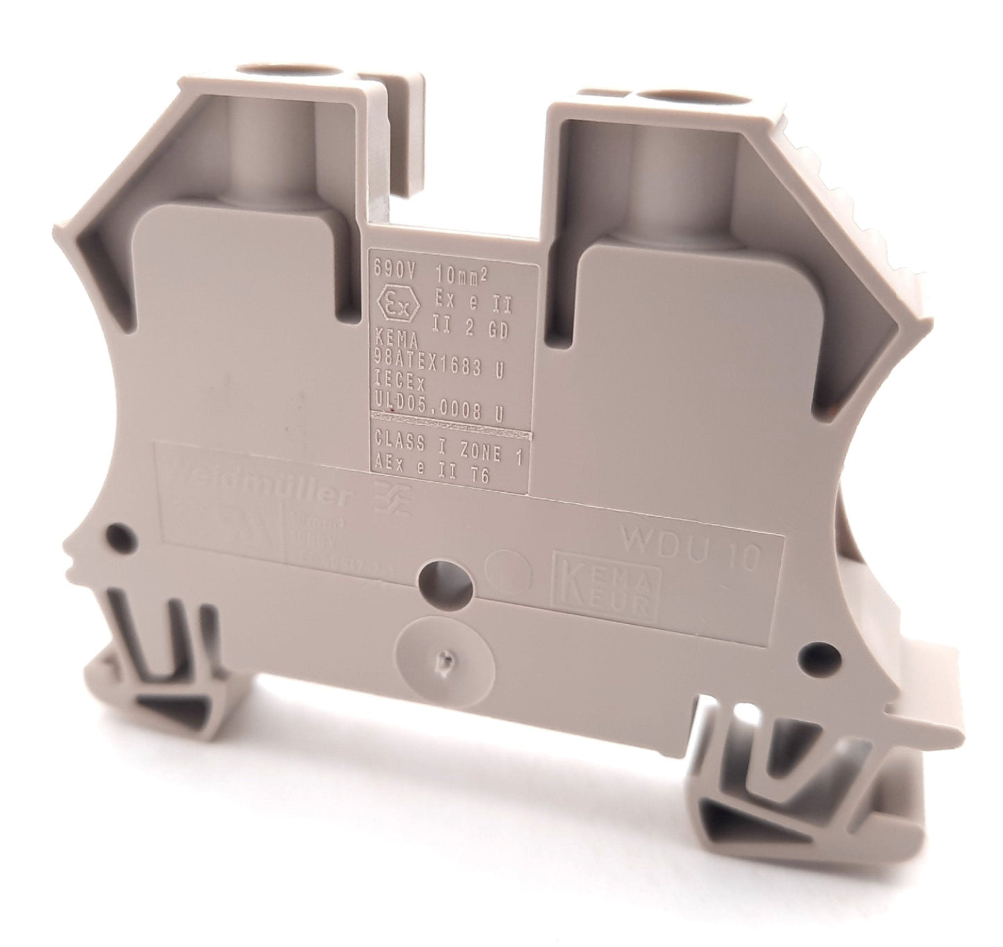 New Lot of 50 Weidmuller 1020300000 Feed Through Terminal Block 600V, 65A, 18-6AWG