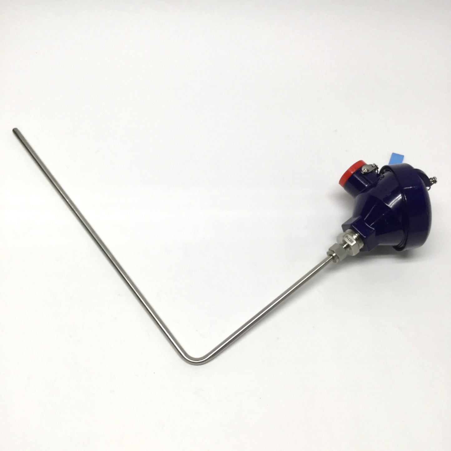 New – Open box RTD-6.5-12.5 3-Wire Pt100 RTD w/ Connection Head 90° 6.5" x 12.5", Ø1/4" Sheath