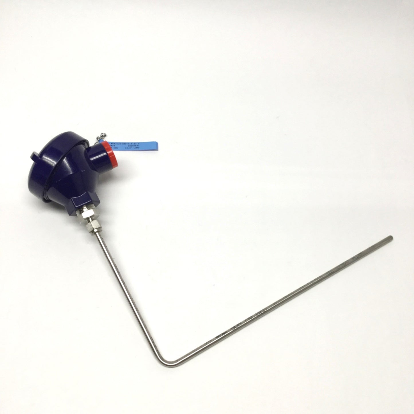 New – Open box RTD-6.5-12.5 3-Wire Pt100 RTD w/ Connection Head 90° 6.5" x 12.5", Ø1/4" Sheath