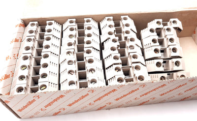 New Lot of 30 Weidmuller 1020500000 Feed Through Terminal Block 600V, 120A, 12-2AWG