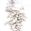 New Lot of 96 Wago 2001-402 Push-in Jumpers 2 Position Flat Pin 800V, 18A