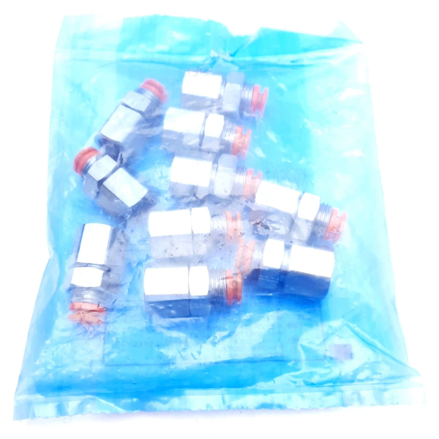 New Lot of 10 SMC KQ2E07-35-X2 Bulkhead Connector, 1/4in NPT to ø1/4in One-Touch