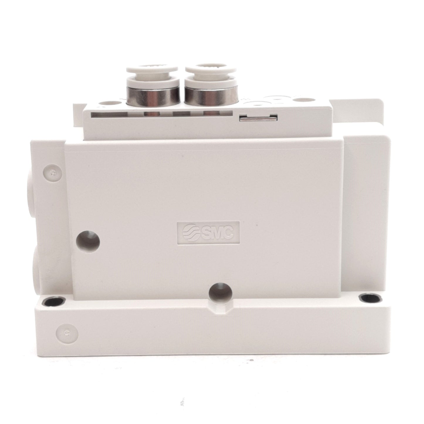 New SMC SY30M-3-1AV-C8 U-Side Manifold End Plate, Internal Pilot, ø8mm One-Touch