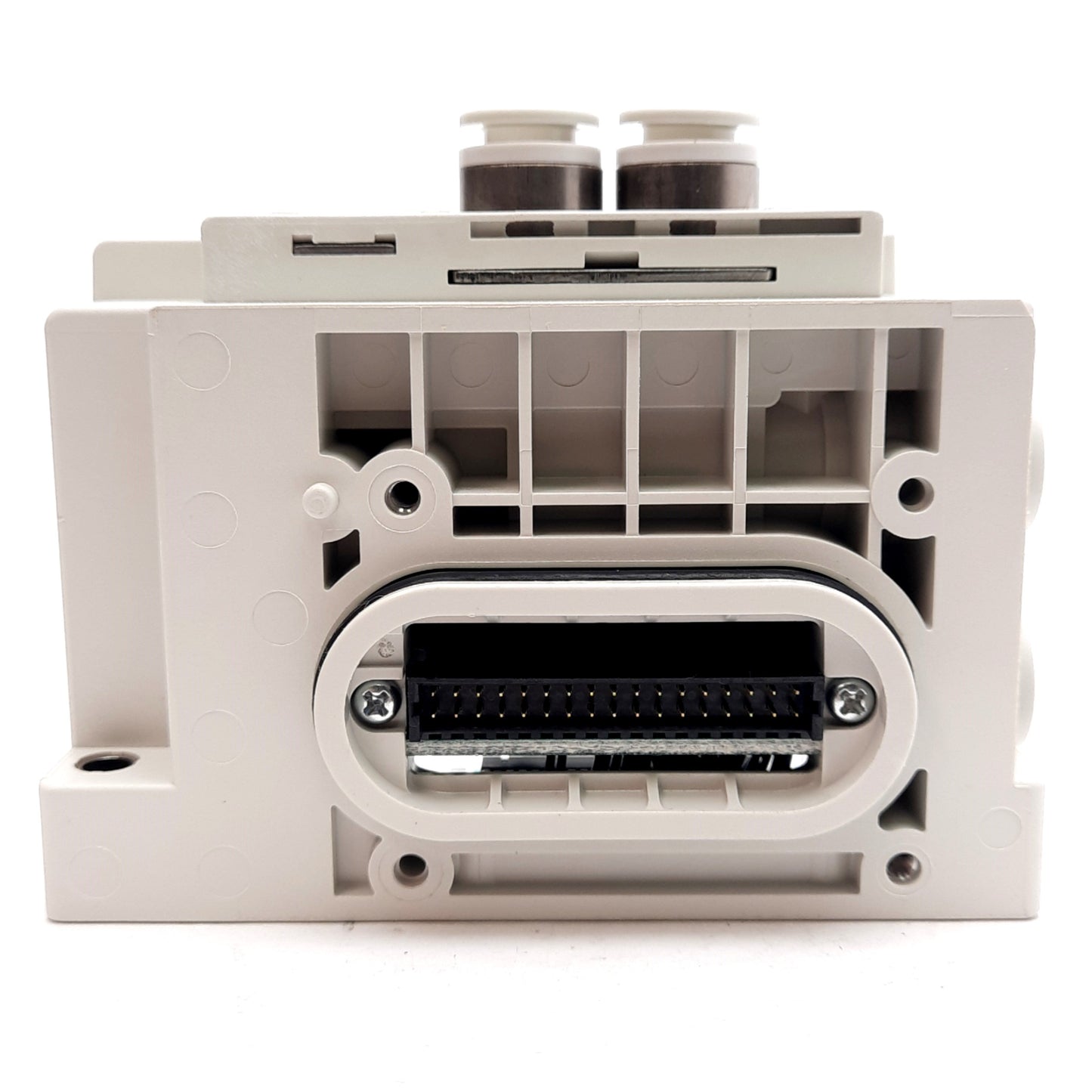 New SMC SY30M-1-1AV-C8 D-Side Manifold End Plate, Internal Pilot, ø8mm One-Touch