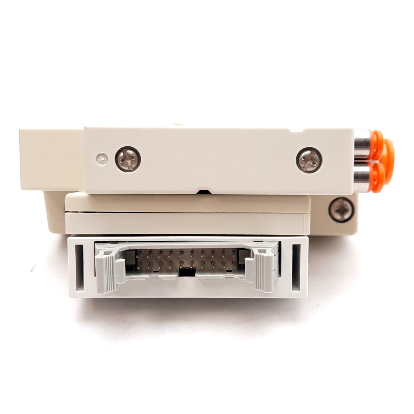 New SMC SV1000-51D1-35AR-N9 D-Side End Block, ø5/16in One-Touch, 20-Pin Ribbon Cable