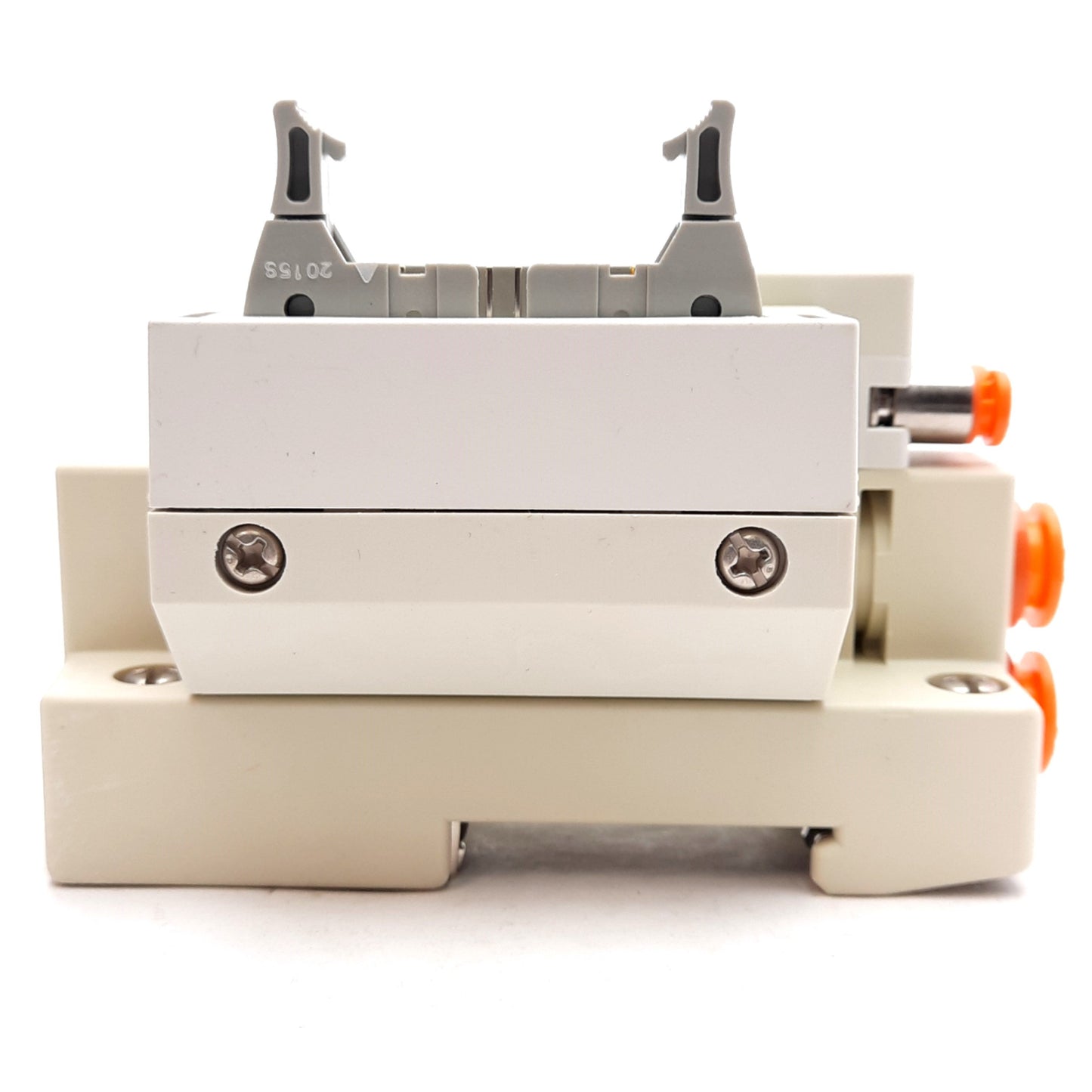 New SMC SV1000-51D1-35AR-N9 D-Side End Block, ø5/16in One-Touch, 20-Pin Ribbon Cable