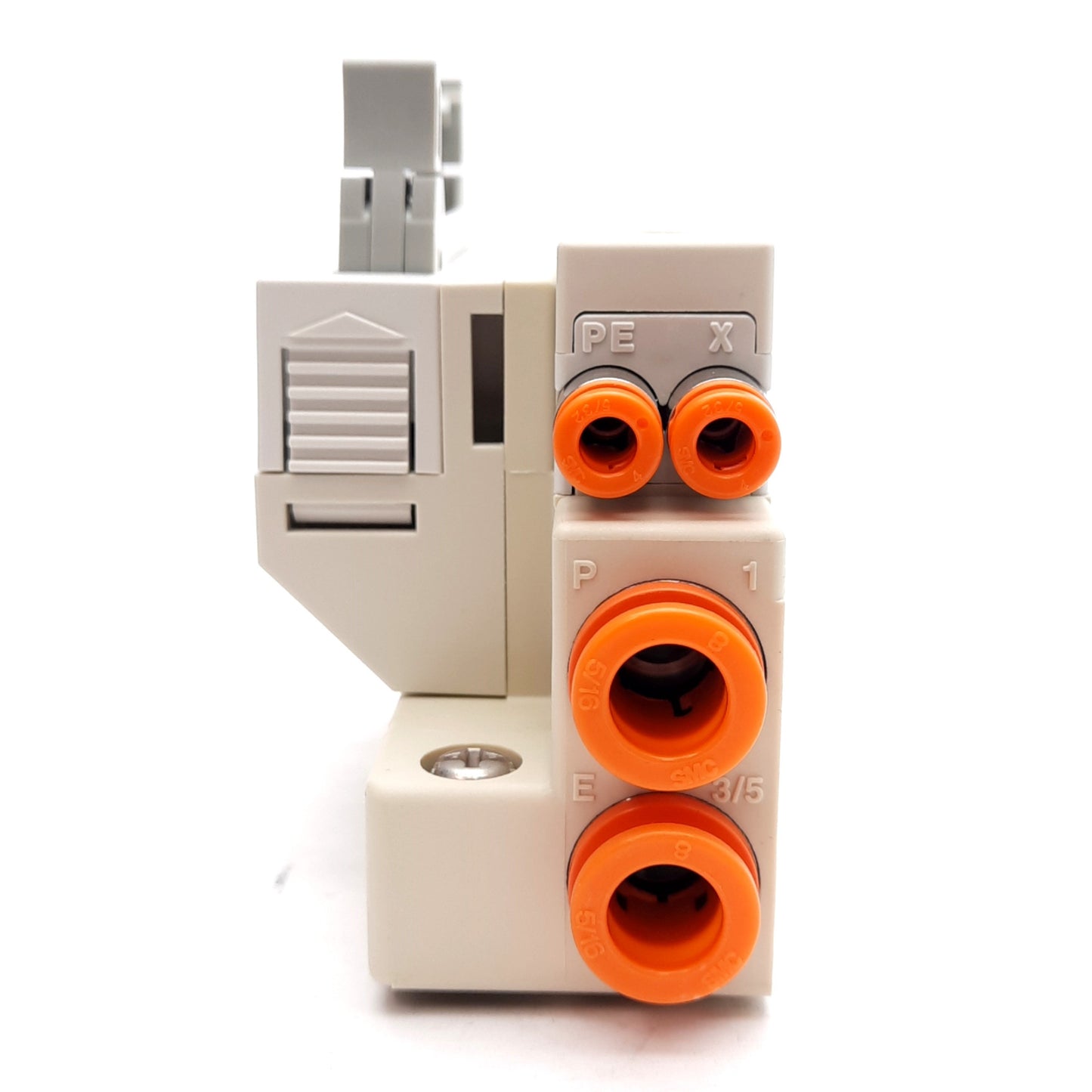 New SMC SV1000-51D1-35AR-N9 D-Side End Block, ø5/16in One-Touch, 20-Pin Ribbon Cable