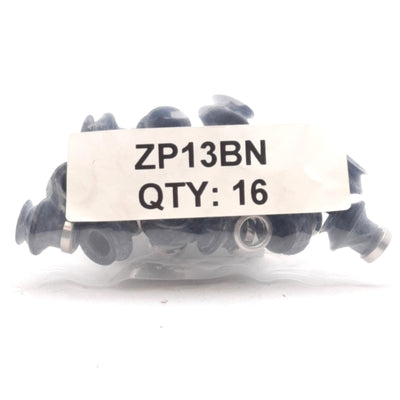 New Lot of 16 SMC ZP13BN Suction Cup Unit w/ Lock Ring, ø13mm Pad, Bellows Style