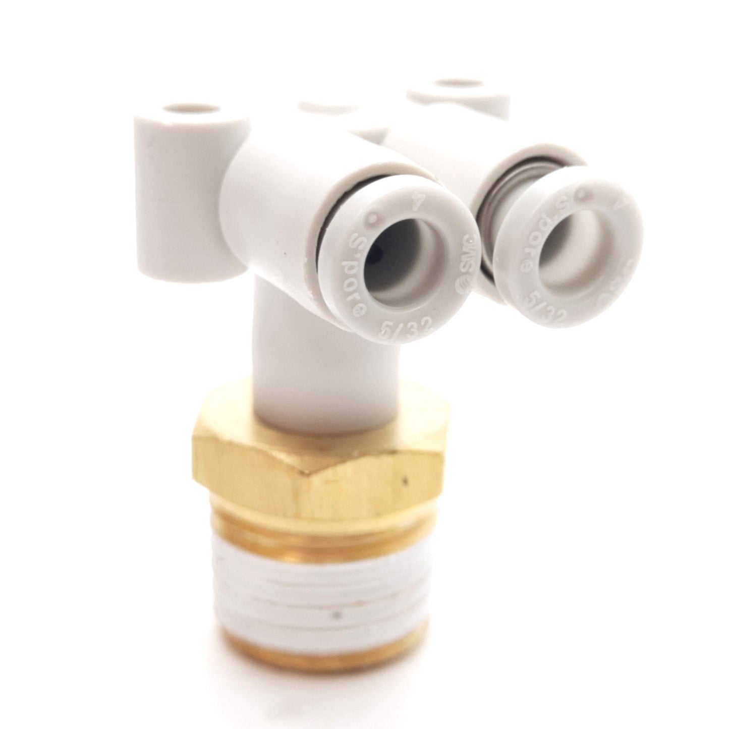 New SMC KQ2LU04-02AS Branch Union Elbow Fitting, R1/4 & ø4mm One-Touch Ports