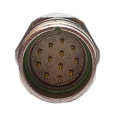 New – Open box Phoenix Contact RC-12P1N1290K5 Connector, M23 12-Pin Male, 48VAC/74VDC 8A