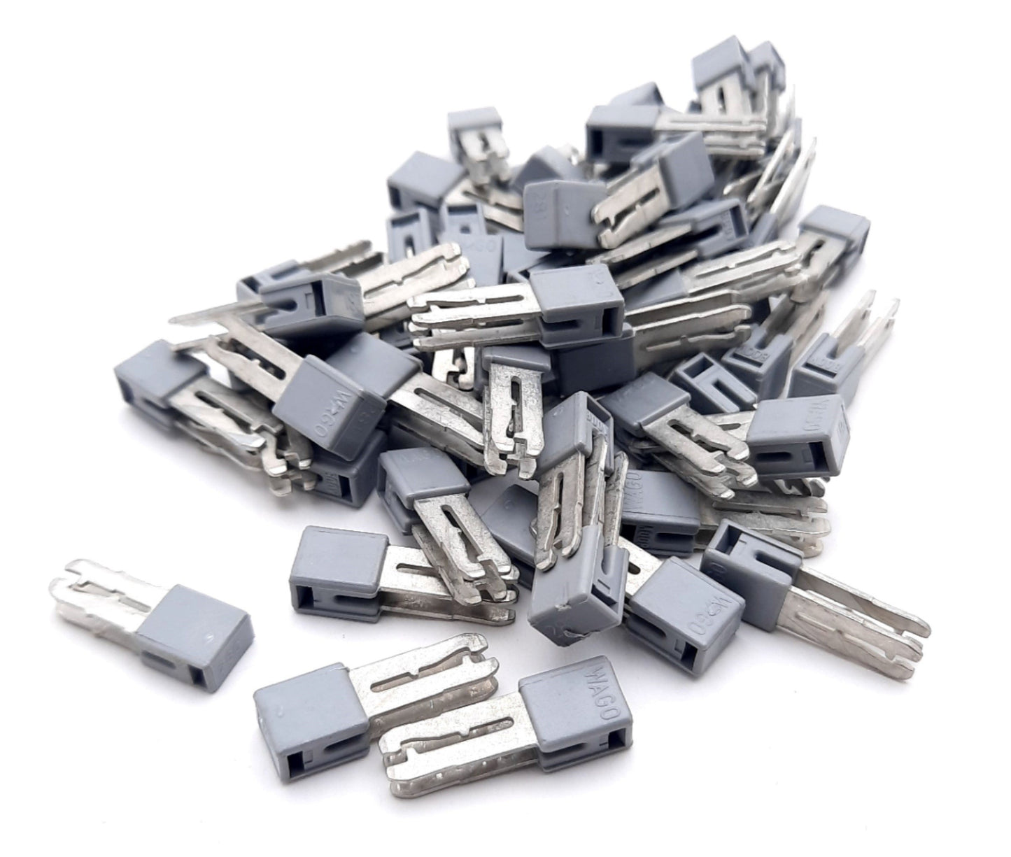 New – Open box Lot of 50 Wago 281-402 Adjacent Jumper Terminal Block Accessories 4 Position