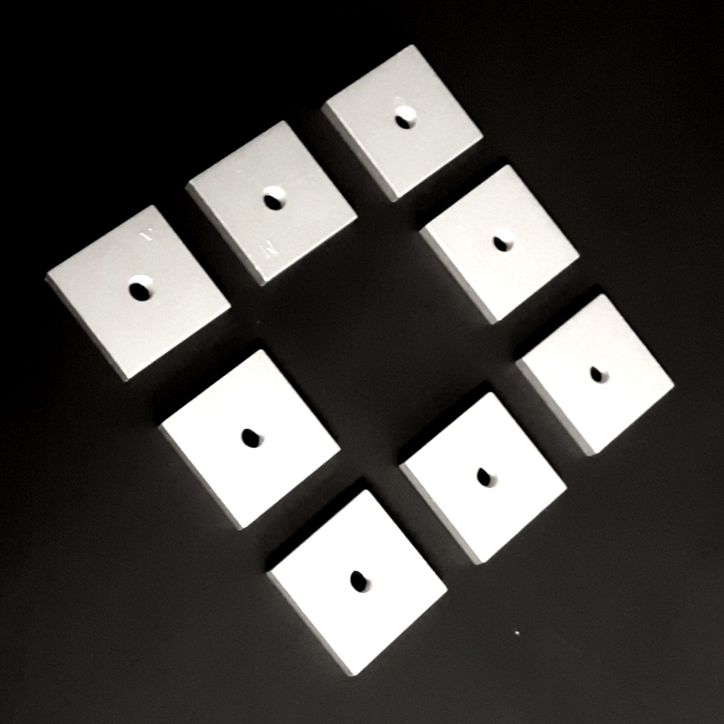 New Lot of 8 Tslots 664069 40 S Single Backing Plate Aluminum Extrusion, M8x1.0