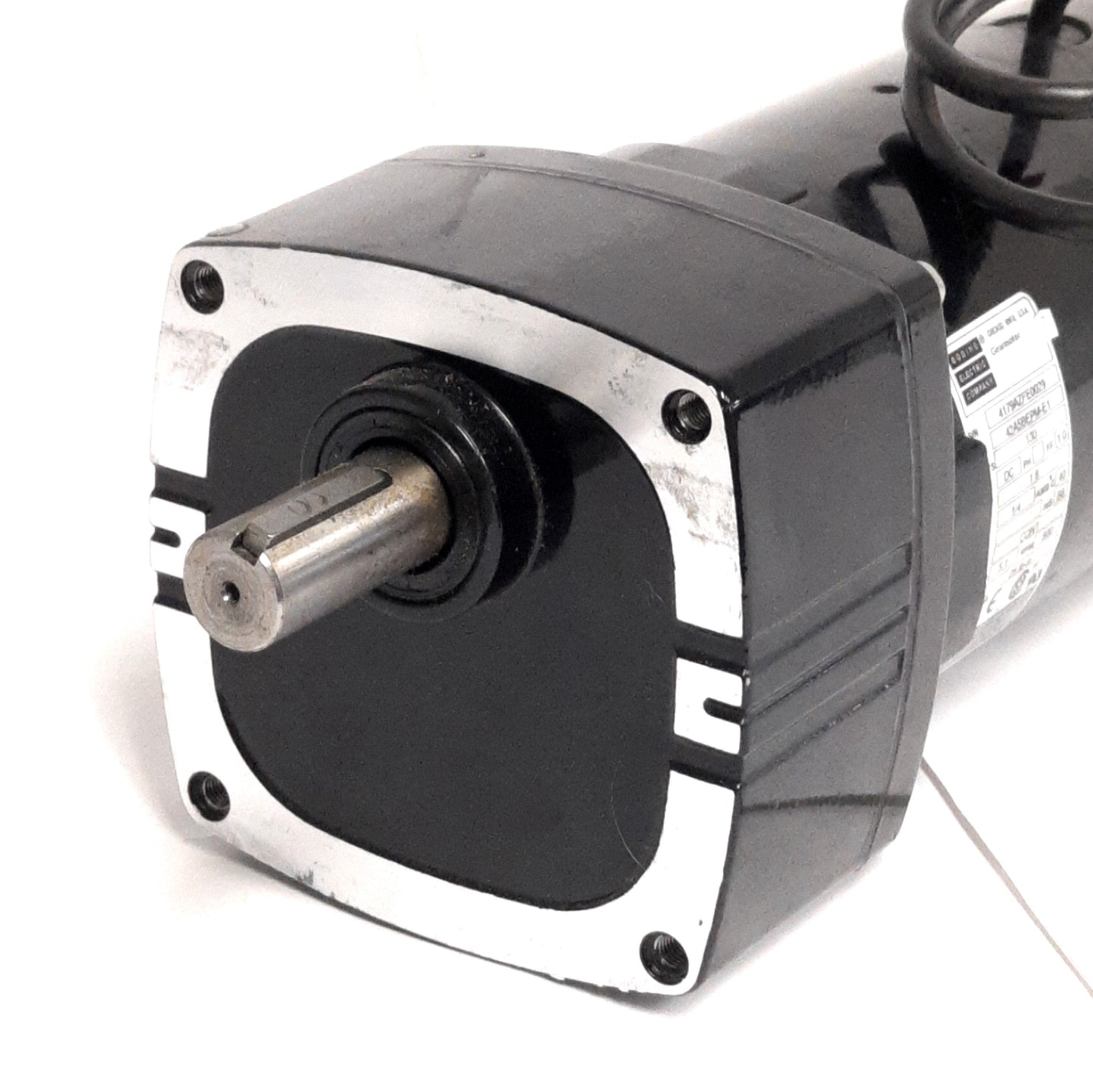 Used Bodine 42A5BEPM-E1 DC Gearmotor 130VDC, 5:1 Ratio, 1/4HP, 500RPM, 25Lb-in