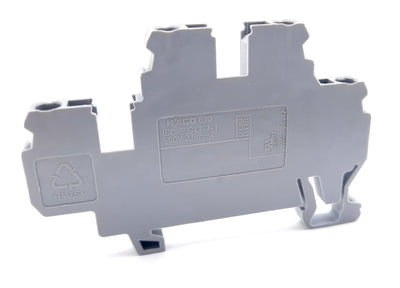 New – Open box Lot of 10 Wago 870-501 Double Deck Terminal Block 4 Position 500V, 24A, 12-28AWG